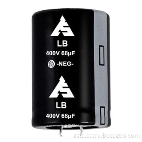 Snap-in Aluminum Electrolytic Capacitor with Large Capacitance, 400V, 68uF, 3000hrsNew